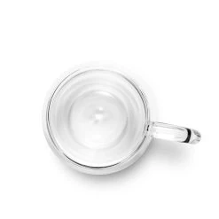 Double Wall Glass Mug (4oz/120ml) - Set Of 2 -Coffee Tea Shop 125ml overhead 2