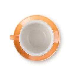 Latte Cup & Saucer (8oz) - Set Of 2 28 Latte Cup & Saucer (8oz) - Set Of 2 -Coffee Tea Shop 12oz orange 4 1