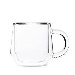 Double Wall Glass Mug (8oz/240ml) - Set Of 2 15 Double Wall Glass Mug (8oz/240ml) - Set Of 2 -Coffee Tea Shop 240ml clear hero 1
