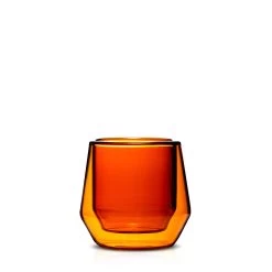 Double Wall Glass Espresso Cup (2.5oz/75ml) - Set Of 2 15 Double Wall Glass Espresso Cup (2.5oz/75ml) - Set Of 2 -Coffee Tea Shop 75ml amber handle out