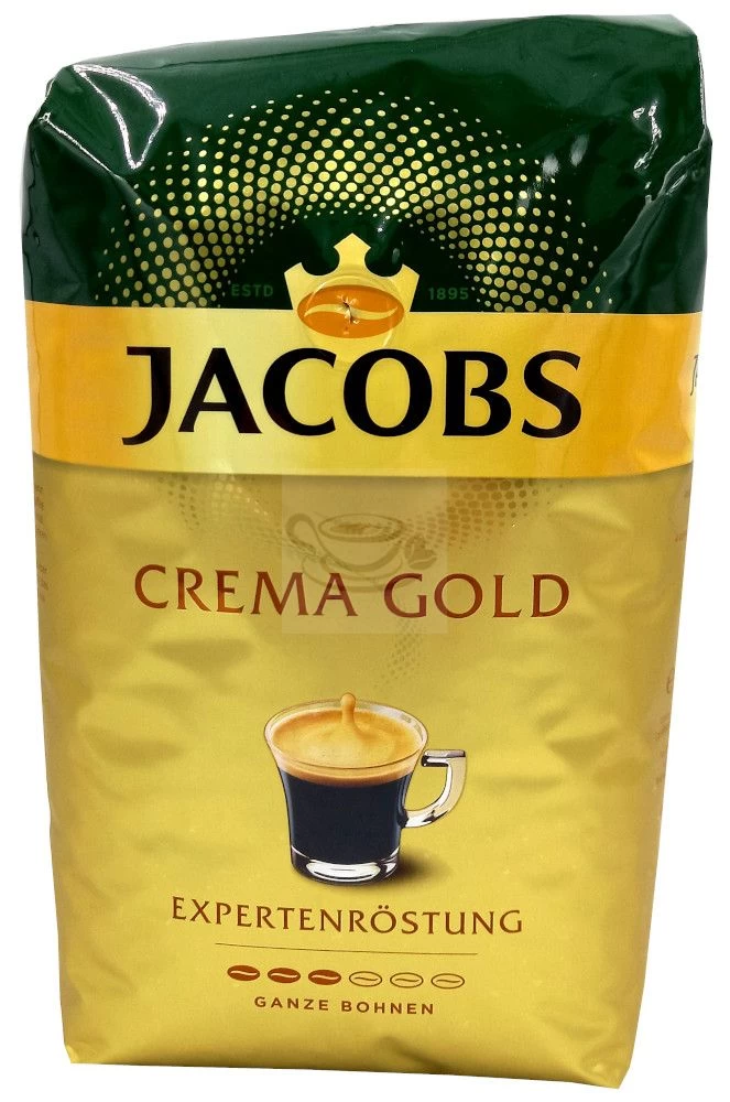 Jacobs CREMA Gold Expertenröstung 1 Kilo 1 Jacobs CREMA Gold Expertenröstung 1 Kilo