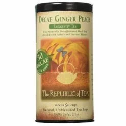 Republic Decaf Ginger Peach Black Tea Bags 50ct.