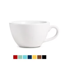 Egg Style Latte Cup & Saucer (10oz/300ml) - Set Of 2