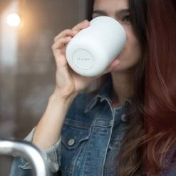 12oz Carter Wide Travel Mug - White 10 12oz Carter Wide Travel Mug - White -Coffee Tea Shop b0d6e918a2b3 Carter CarouselSlider 03 058599