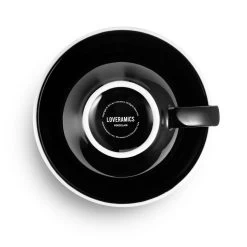 Egg Style Latte Cup & Saucer (10oz/300ml) - Set Of 2 26 Egg Style Latte Cup & Saucer (10oz/300ml) - Set Of 2 -Coffee Tea Shop black overhead logo 300ml 97ac6b8f 772b 4c1c 946e 1a4348fc8b2e