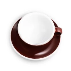 Egg Style Latte Cup & Saucer (10oz/300ml) - Set Of 2 33 Egg Style Latte Cup & Saucer (10oz/300ml) - Set Of 2 -Coffee Tea Shop brown hero quarter 300 1 98173f02 1882 424c 813a bb6f7495482e