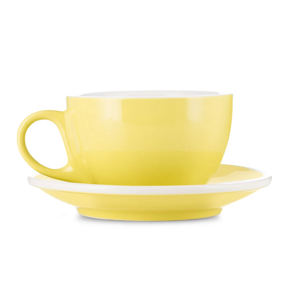 Latte Cup & Saucer (12oz) - Set Of 2 2 Latte Cup & Saucer (12oz) - Set Of 2 - Image 2
