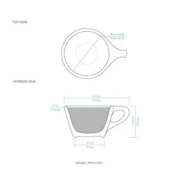 Lino Double Cappuccino Cup & Saucer - White (6oz/177ml) 7 Lino Double Cappuccino Cup & Saucer - White (6oz/177ml) -Coffee Tea Shop double cappuccino section 1 2 841c5f43 372d 4762 8c88 52069d4f3c10