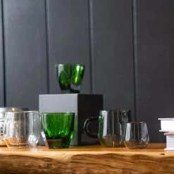 Vero Cappuccino Glass (6oz) - Emerald 7 Vero Cappuccino Glass (6oz) - Emerald -Coffee Tea Shop glassware collection