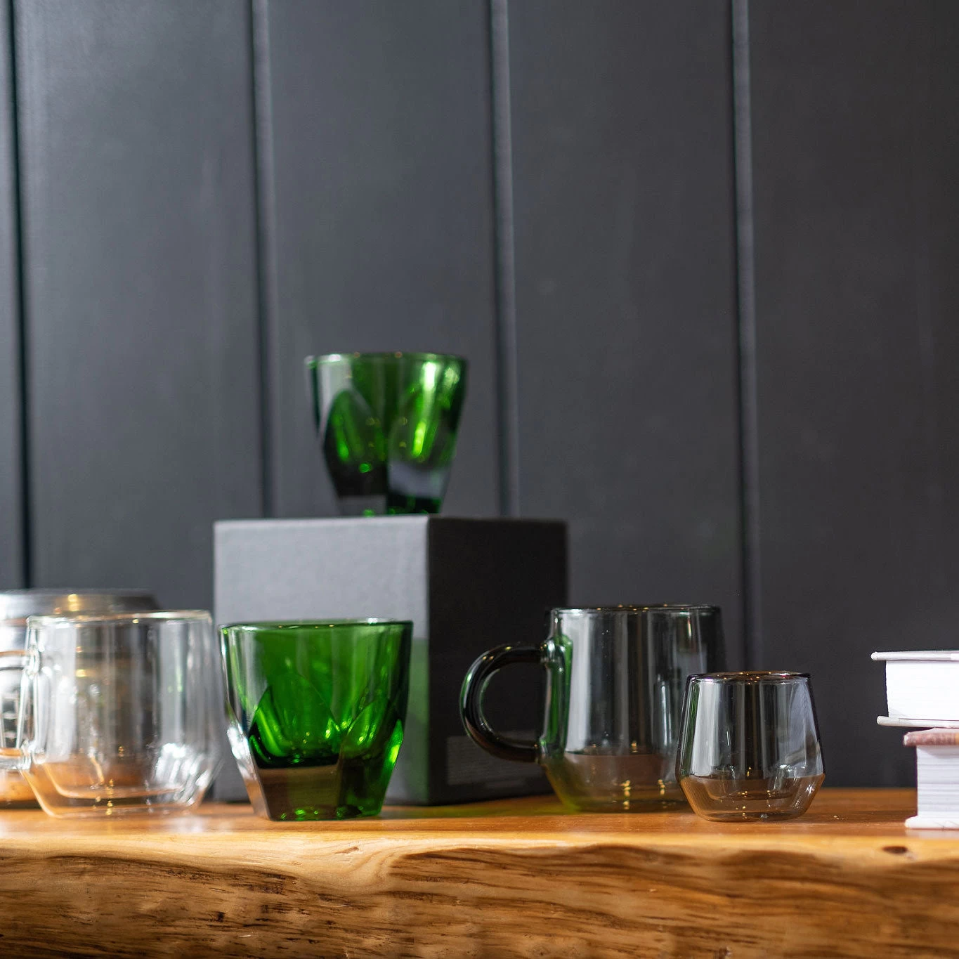 Vero Cappuccino Glass (6oz) - Emerald 3 Vero Cappuccino Glass (6oz) - Emerald - Image 3