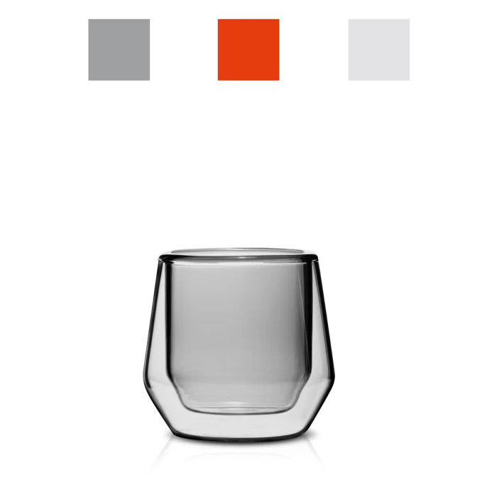 Double Wall Glass Espresso Cup (2.5oz/75ml) - Set Of 2 1 Double Wall Glass Espresso Cup (2.5oz/75ml) - Set Of 2