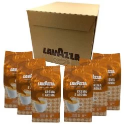 Brand Lavazza Crema E Aroma Box 6x1kg -Coffee Tea Shop lavazza crema e aroma doos 6