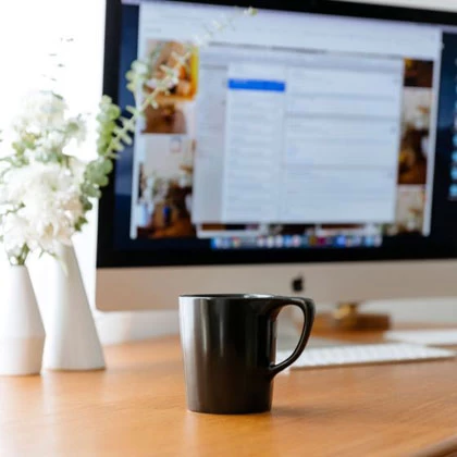 16oz Lino Coffee Mug - Black 2 16oz Lino Coffee Mug - Black - Image 2