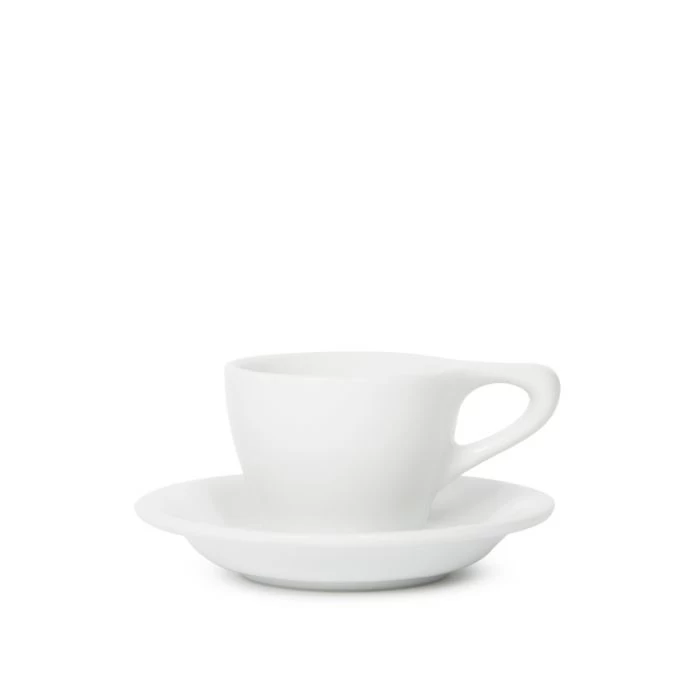 Lino Espresso Cup & Saucer - White (3oz/89ml) 1 Lino Espresso Cup & Saucer - White (3oz/89ml)