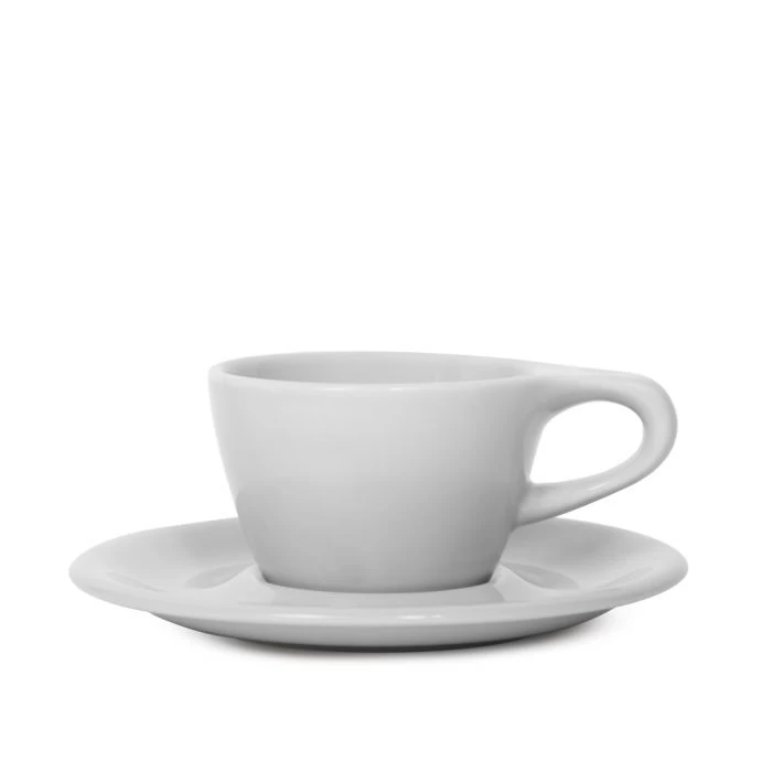 Lino Single Cappuccino Cup & Saucer - Grey (5oz/148ml) 1 Lino Single Cappuccino Cup & Saucer - Grey (5oz/148ml)