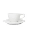 Lino Double Cappuccino Cup & Saucer - White (6oz/177ml)
