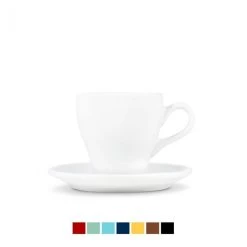 Tulip Style Cappuccino Cup & Saucer (6oz/180ml) - Set Of 2