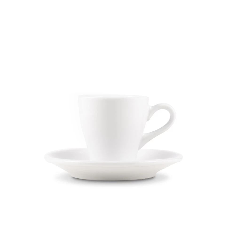 Tulip Style Espresso Cup & Saucer (2.7oz/80ml) - Set Of 2 2 Tulip Style Espresso Cup & Saucer (2.7oz/80ml) - Set Of 2 - Image 2