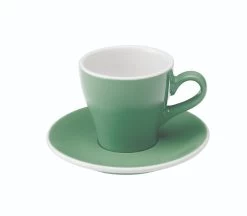Tulip Style Cappuccino Cup & Saucer (6oz/180ml) - Set Of 2 34 Tulip Style Cappuccino Cup & Saucer (6oz/180ml) - Set Of 2 -Coffee Tea Shop tulip 180ml mint 300dpi 1