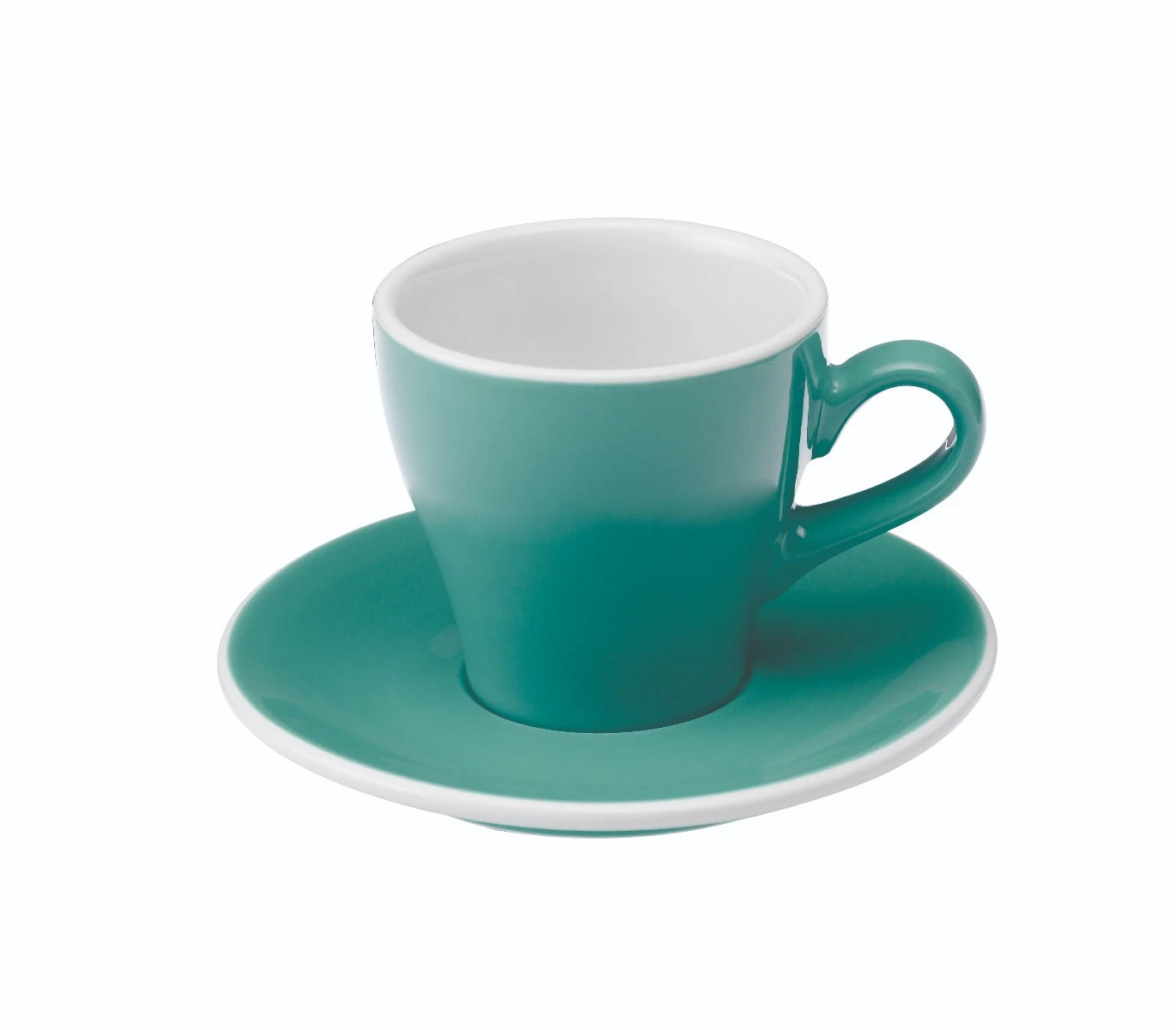 Tulip Style Cappuccino Cup & Saucer (6oz/180ml) - Set Of 2 3 Tulip Style Cappuccino Cup & Saucer (6oz/180ml) - Set Of 2 - Image 3