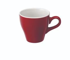 Tulip Style Latte Cup & Saucer (9.5oz/280ml) - Set Of 2 -Coffee Tea Shop tulip 280ml red cup 300dpi 2