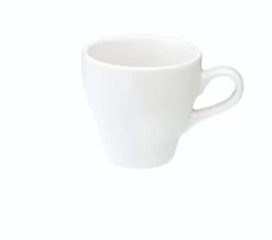 Tulip Style Latte Cup & Saucer (9.5oz/280ml) - Set Of 2 -Coffee Tea Shop tulip 280ml white cup 300dpi 1