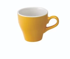 Tulip Style Latte Cup & Saucer (9.5oz/280ml) - Set Of 2 -Coffee Tea Shop tulip 280ml yellow cup 300dpi