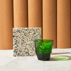 Vero Cappuccino Glass (6oz) - Emerald 8 Vero Cappuccino Glass (6oz) - Emerald -Coffee Tea Shop vero capp emer life