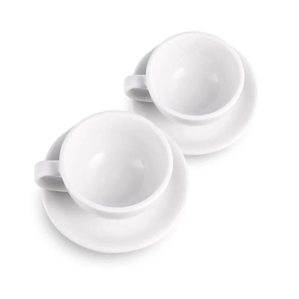 Egg Style Latte Cup & Saucer (10oz/300ml) - Set Of 2 3 Egg Style Latte Cup & Saucer (10oz/300ml) - Set Of 2 - Image 3