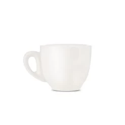Espresso Cup & Saucer (2oz) - Set Of 2 -Coffee Tea Shop white cup straight espresso
