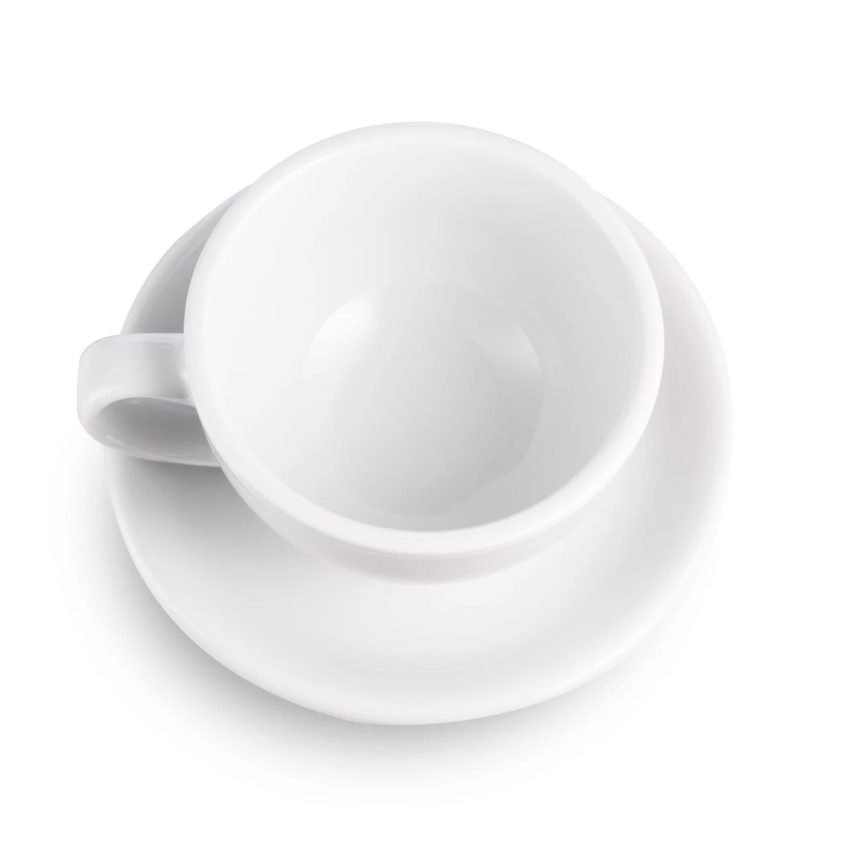Egg Style Latte Cup & Saucer (10oz/300ml) - Set Of 2 6 Egg Style Latte Cup & Saucer (10oz/300ml) - Set Of 2 - Image 6